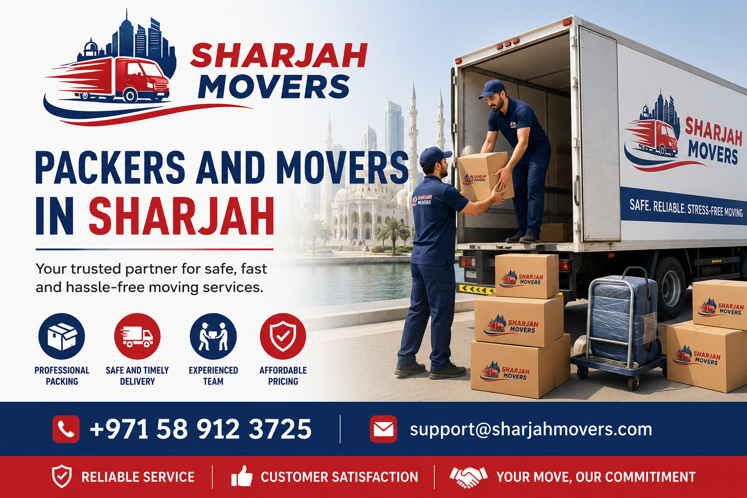 Packers and Movers in Sharjah | Sharjah Movers – Reliable Local Relocation