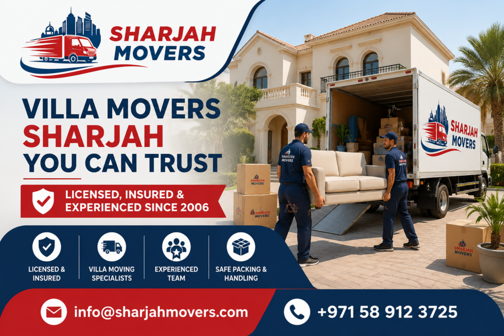 Villa Movers Sharjah You Can Trust