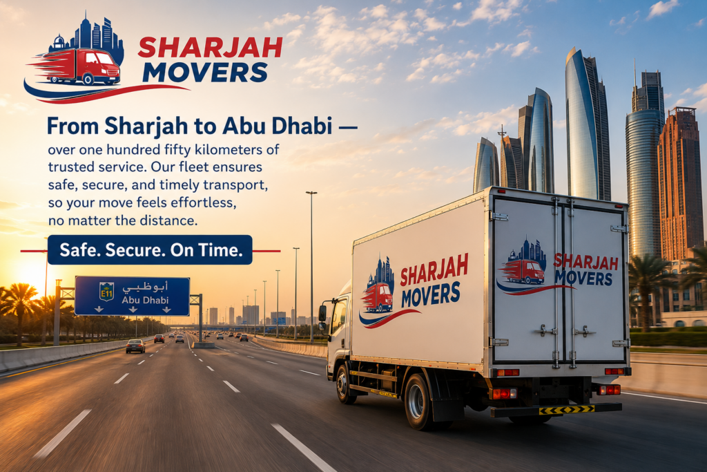 Movers from Sharjah to Abu Dhabi Professional Relocation Services