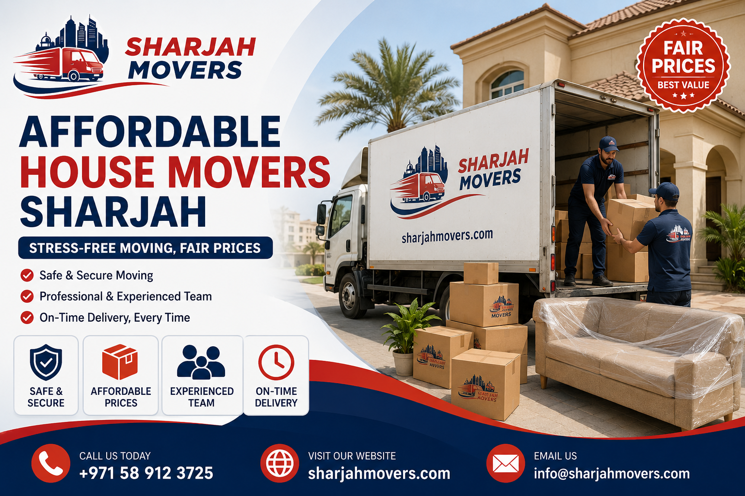 Affordable House Movers Sharjah Stress-Free & Fair Price