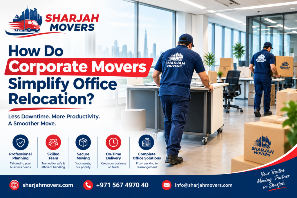 How Corporate Movers Make Office Relocation from Ajman to Sharjah Simple