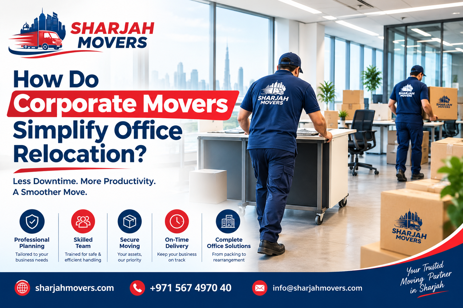 How Corporate Movers Make Office Relocation from Ajman to Sharjah Simple