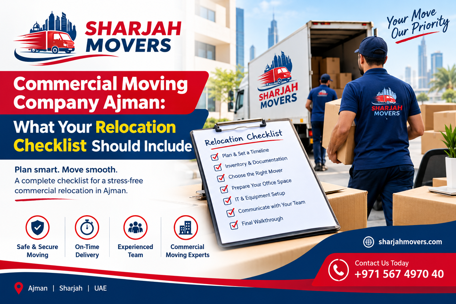 Commercial Moving Company Ajman: What Your Relocation Checklist Should Include